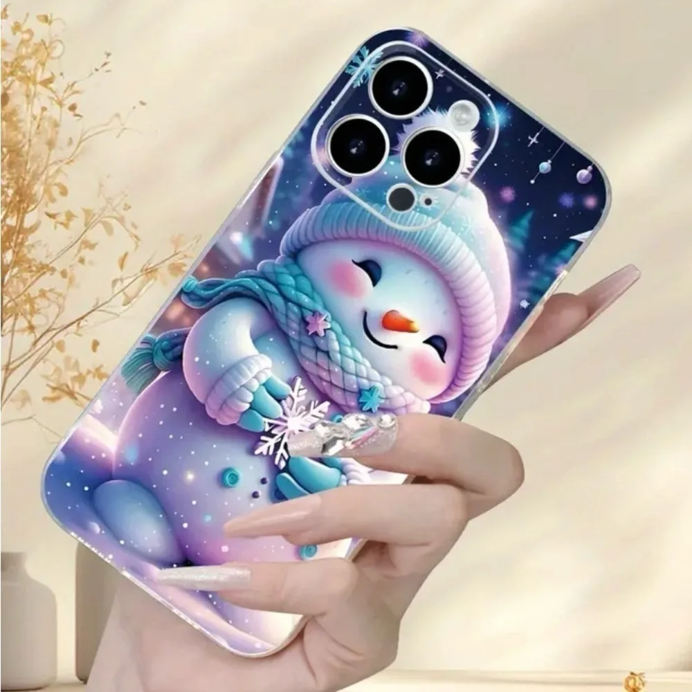 IPhone 14 Max Pro Snowman Cell Phone Case NWT